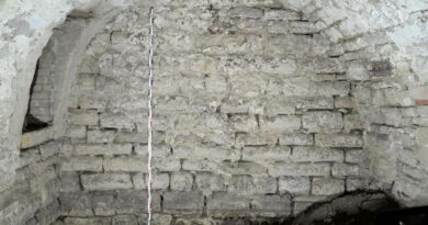 Vue des vestiges du palais épiscopal de Merseburg