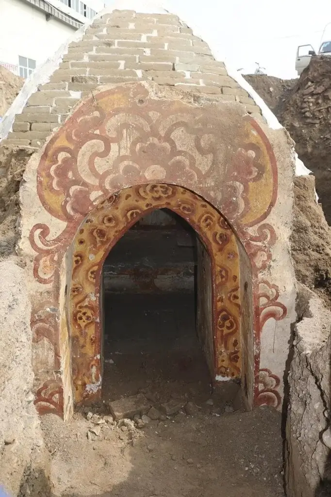 Entrée d'une tombe de l'époque Tang à Taiyuan