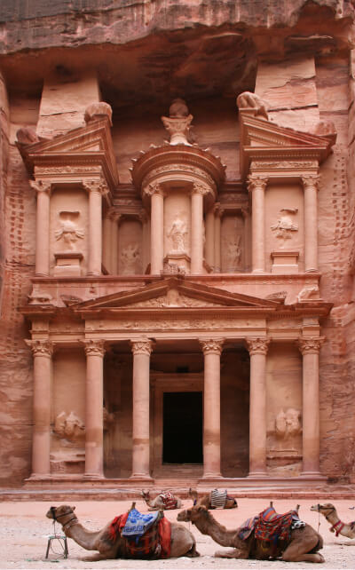 Al Khazneh, le Trésor, monument du site archéologique de Pétra