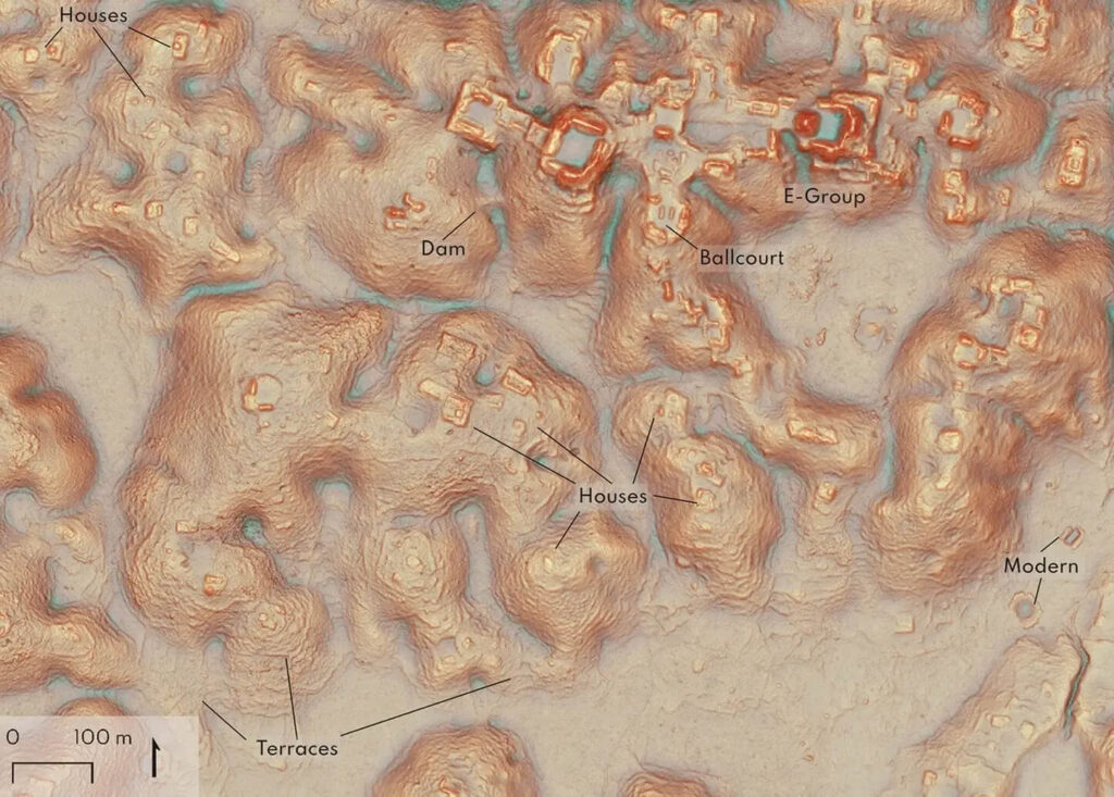 Découverte archéologique d'une cité et structures perdues des Mayas