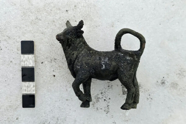 Taureau de bronze découverts à San Casciano dei Bagni