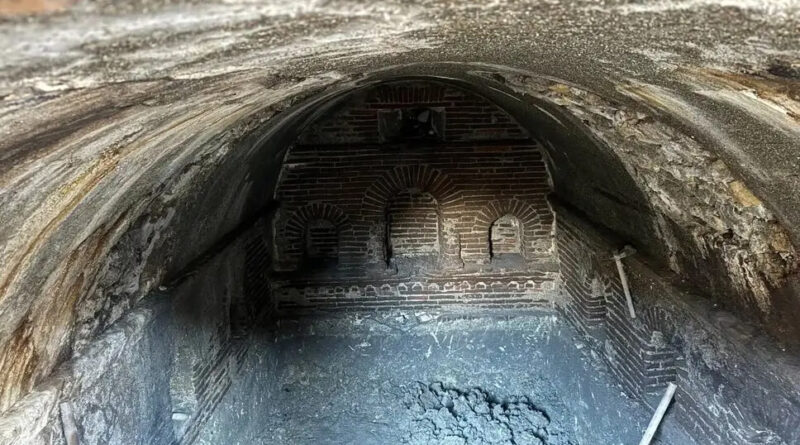 Structure byzantine retrouvée à Antakya suite au séisme de 2023