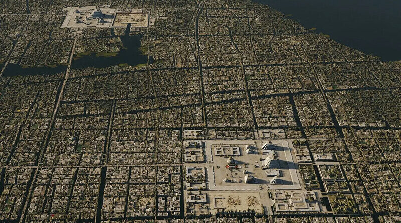 Carte interactive 3D de Tenochtitlan, capitale des Aztèques