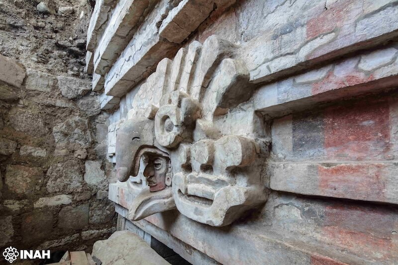 Sculpture de hibou d'une tombe zapotèque à San Pablo Huitzo, dans la région d´Oaxaca