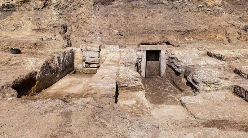 Fouilles archéologiques de tombes républicaines à Pietralata, près de Rome