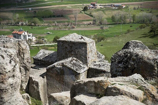 Eglise troglodyte du site archéologique de Lystra, en Anatolie