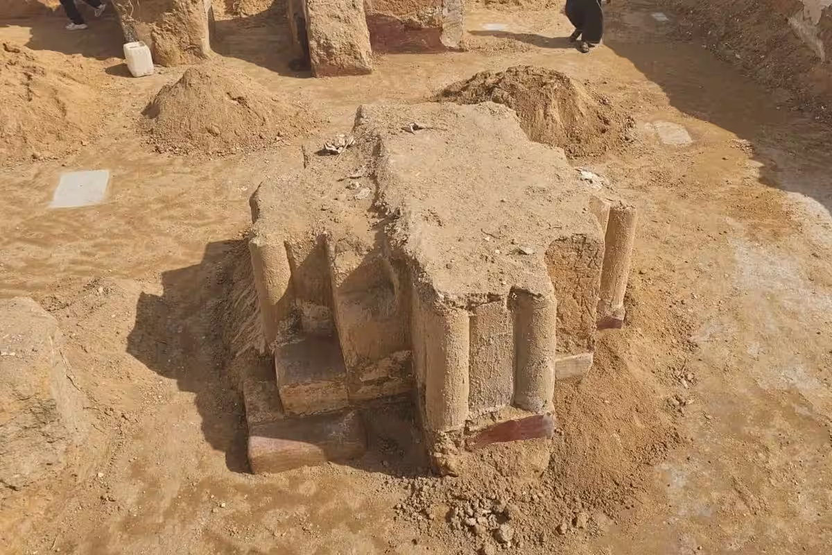Ruines du monastère copte d'Al Qalaya en Egypte, le 2e plus grand de l'histoire