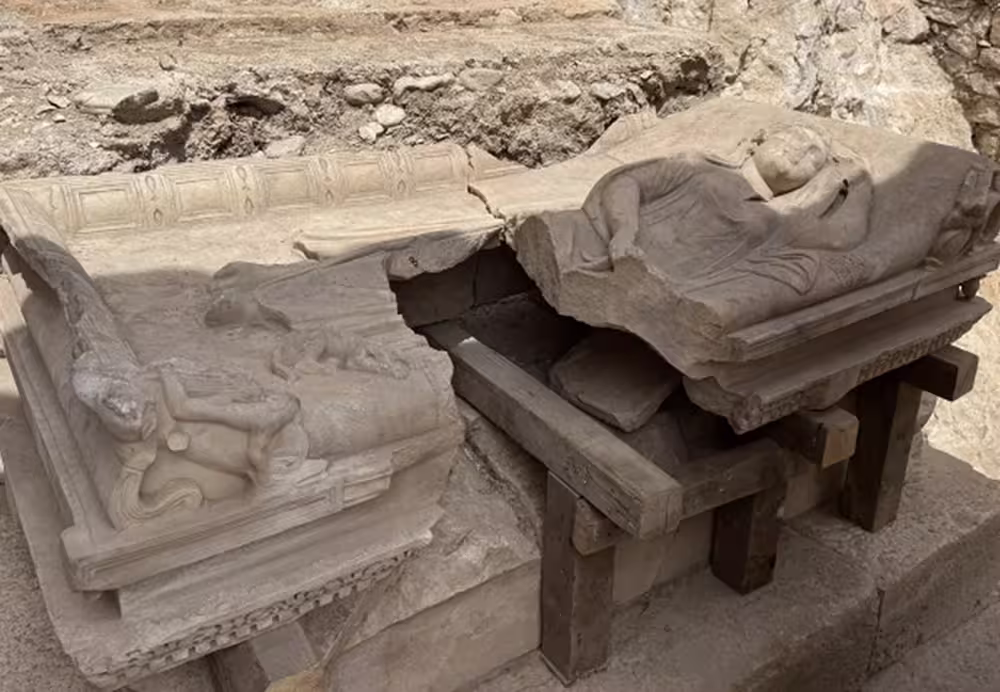 Tombe romaine découverte à Olympos