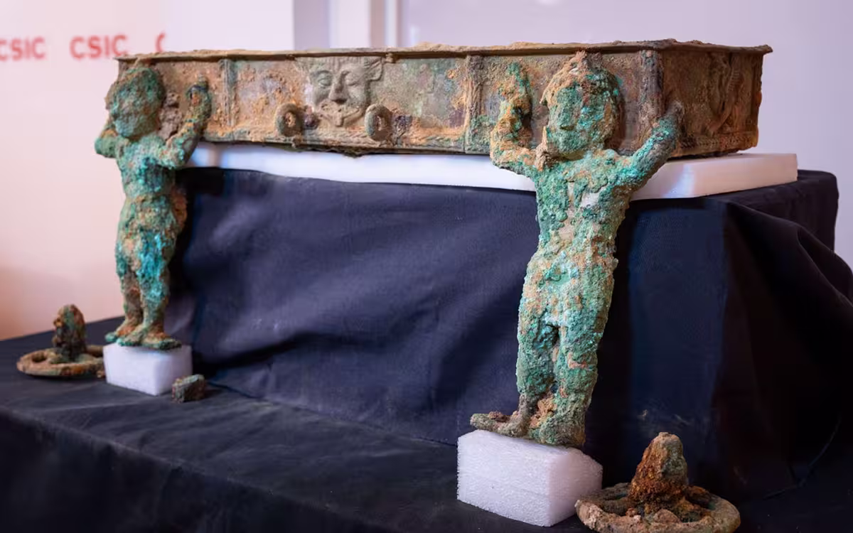 Char étrusque découvert par les archéologues espagnols sur le site tartessien de Casas del Turuñuelo