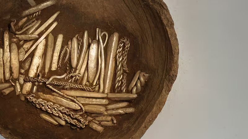 Trésor de viking en argent en Rebild